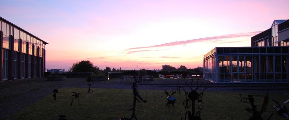 Justizakademie bei Sonnenuntergang